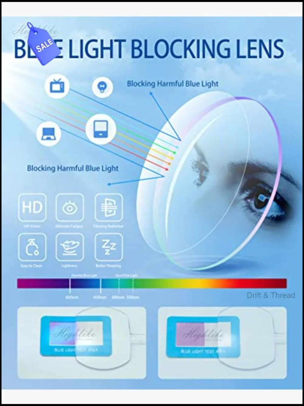 2-Pack Blue Light Blocking Reading Glasses with Hard Cases